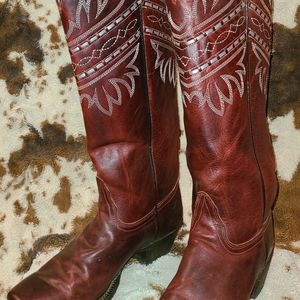 Tony Lama Cowboy Boot red